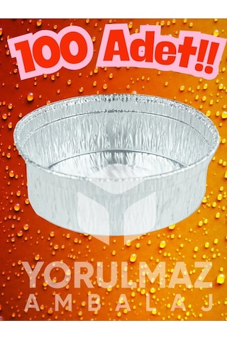 Alüminyum Sufle Kabı 100 Adet Tek Kullanımlık Dayanıklı Tatlı Ve Süp Kase