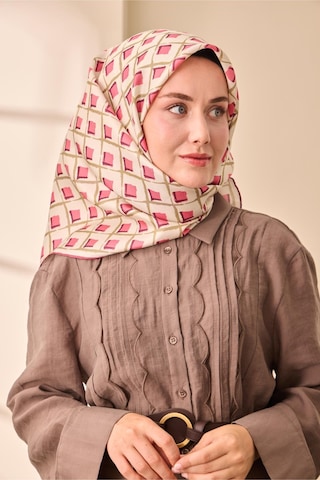 Silk Home Twill İpek Eşarp 11474-07 Ekru, Pembe, Bordo, Haki