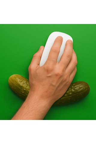 Mustard Kornişon Mouse Bilek Desteği