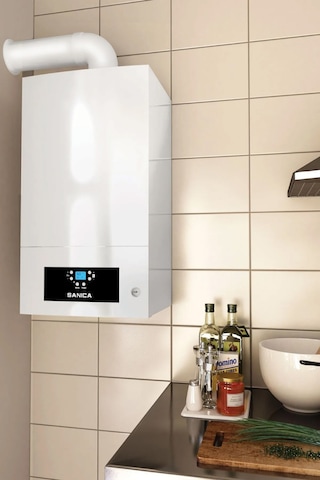 Sanica 28 Kw Yoğuşmalı Kombi + Baca