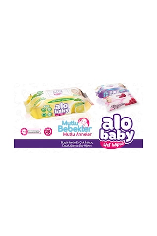 Alobaby Alo Baby Islak Havlu 90Lı*12 Limon