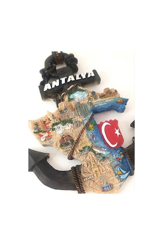Biblo Çapa Ayaklı Biblo Obje Antalya Turizm Bayrak Gezi Tatil Masa Duvar Süsü