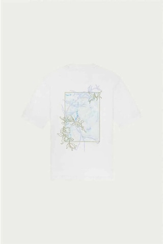 Ampere August Interlock T - Shirt - %100 Organik Pamuklu, Rahat Kesim Ve Şık Logo Nakışlı Beyaz