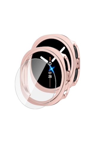 Samsung Uyumlu Galaxy Watch 8 40mm Sert Pc Kasa Ve Ekran Koruyucu 14