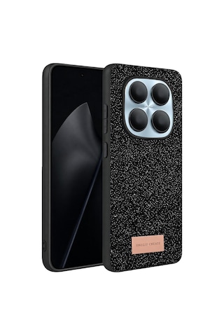 Onegif - 69 - Xiaomi Redmi Note 15 4g Bright Simli Kapak - Csmo-tex - - Siyah Sıyah