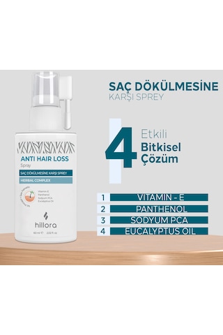 Hillora Saç Dökülmesine Karşı Sprey 60 ML