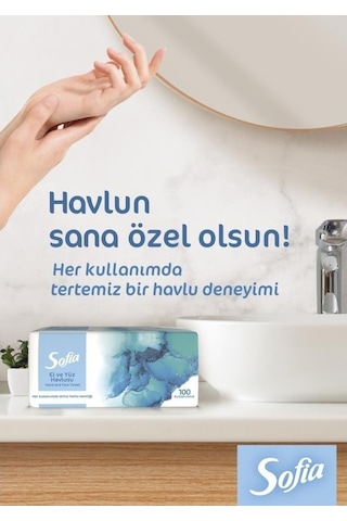 Sofia El Yüz Havlusu 100'lü X16 Paket