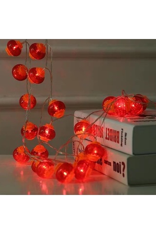 Tongxida 6m 40 Işık Yeni Yıl Çin Kırmızı Fener Led Işıkları Küçük Kırmızı Fener Takımları Diğer