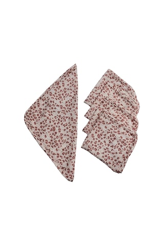5 Adet Pembe Leopar Desen Müslin Bebek Ağız Bezi Pembe