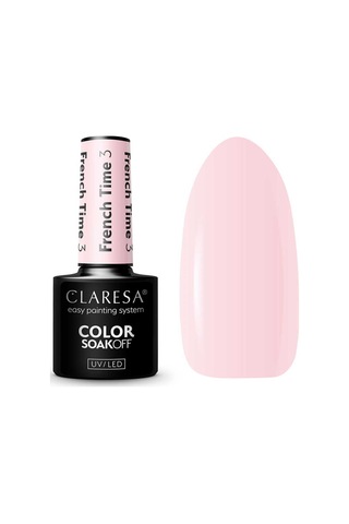 Claresa Kalıcı Oje French Time Yarı Şeffaf Açık Pembe 03 5gr