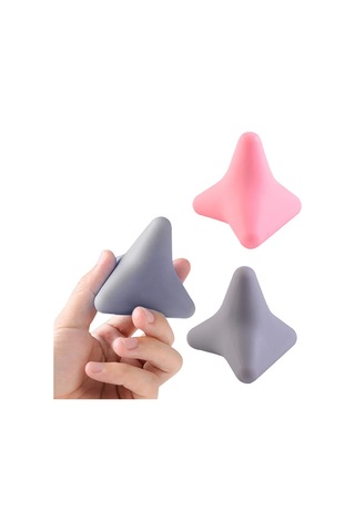 Anjiexun Silikon Masaj Konisi Katı Top Psoas Kas Gevşetme Sırt Ayak Yogası 2 Pembe