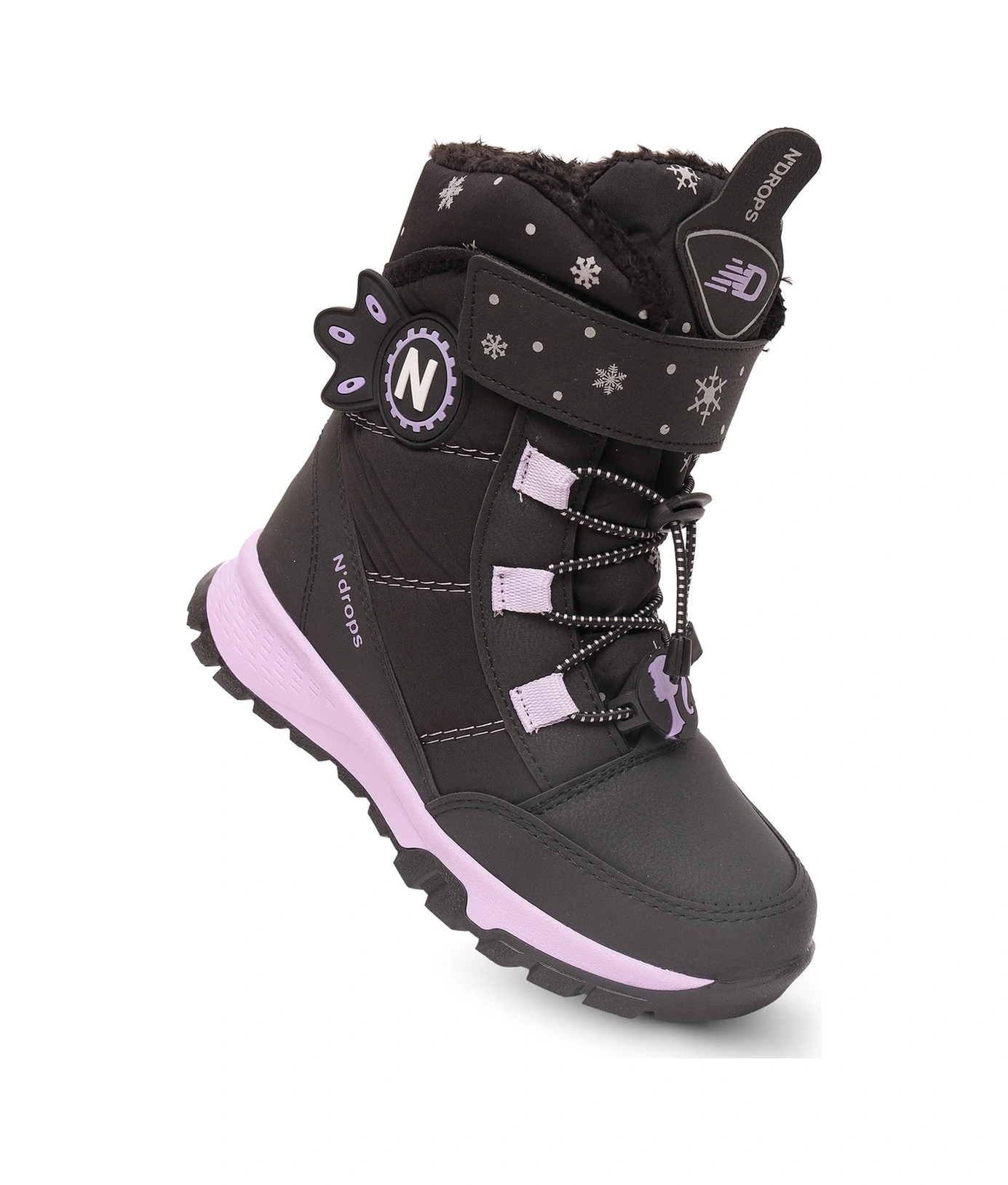 Kaptan Junior Kız Çocuk Kürklü Kar Cırtlı Bot Pndrk 650 Siyah