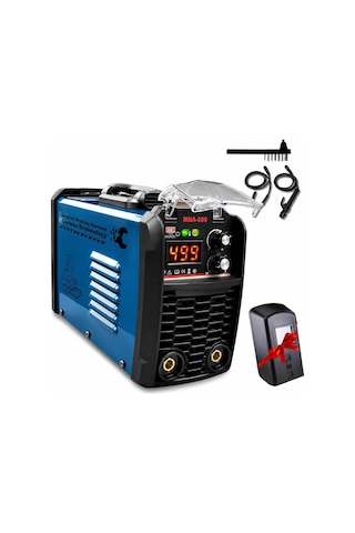 İnverter Kaynak Makinesi 220 V 220 A Dijital Ekranlı 1,6-4,0 Mm Elektrod Uyumlu Portatif Kaynak Seti