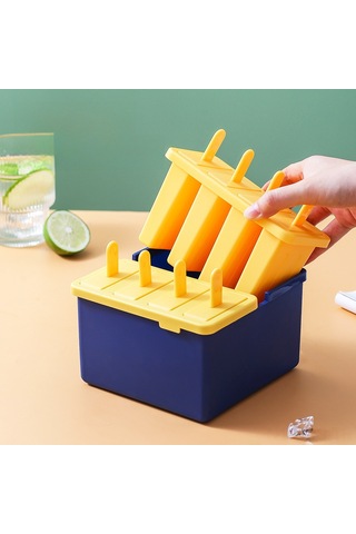 Reedark Yeni Stil Dikey 8'li Yiyecek Grubu Pp Buzlu Tatlı Kalıbı - Evde Dondurma Ve Buz Sticki Hazırlama Nane Yeşili Diğer