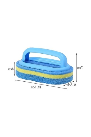 Ergonomik Saplı 2 Adet Temizlik Fırçası Seti Açık Ahşap