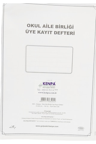 Okul Aile Birliği Üye Kayıt Defteri