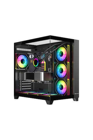 Gamepower Warcry Topglass 750w 4xargb Temperli Cam Atx Siyah Akak0gmp0026