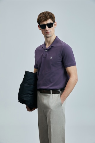 Lufian Erkek Laon Smart Polo T-shirt 111040206 Mürdüm Çok Renkli
