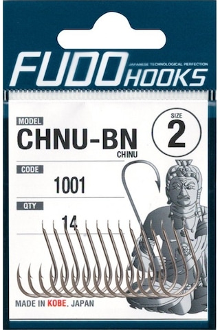Fudo 1001 Chınu, No:3/0, Black Nıkel, 6p Olta İğnesi