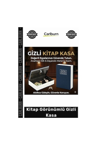 Özel Üretim Emniyetli Çelik Sözlük Anahtarlı Ofis Ev Taşınabilir Sağlam Kitap Görünümlü Gizli Kasa