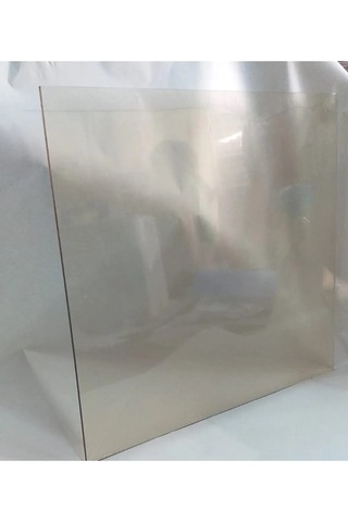 54 X 37 Yüksek Isıya Dayanıklı Şömine Kuzine Soba Camı 4 Mm - Seramik Cam Bal Rengi, Şeffaf