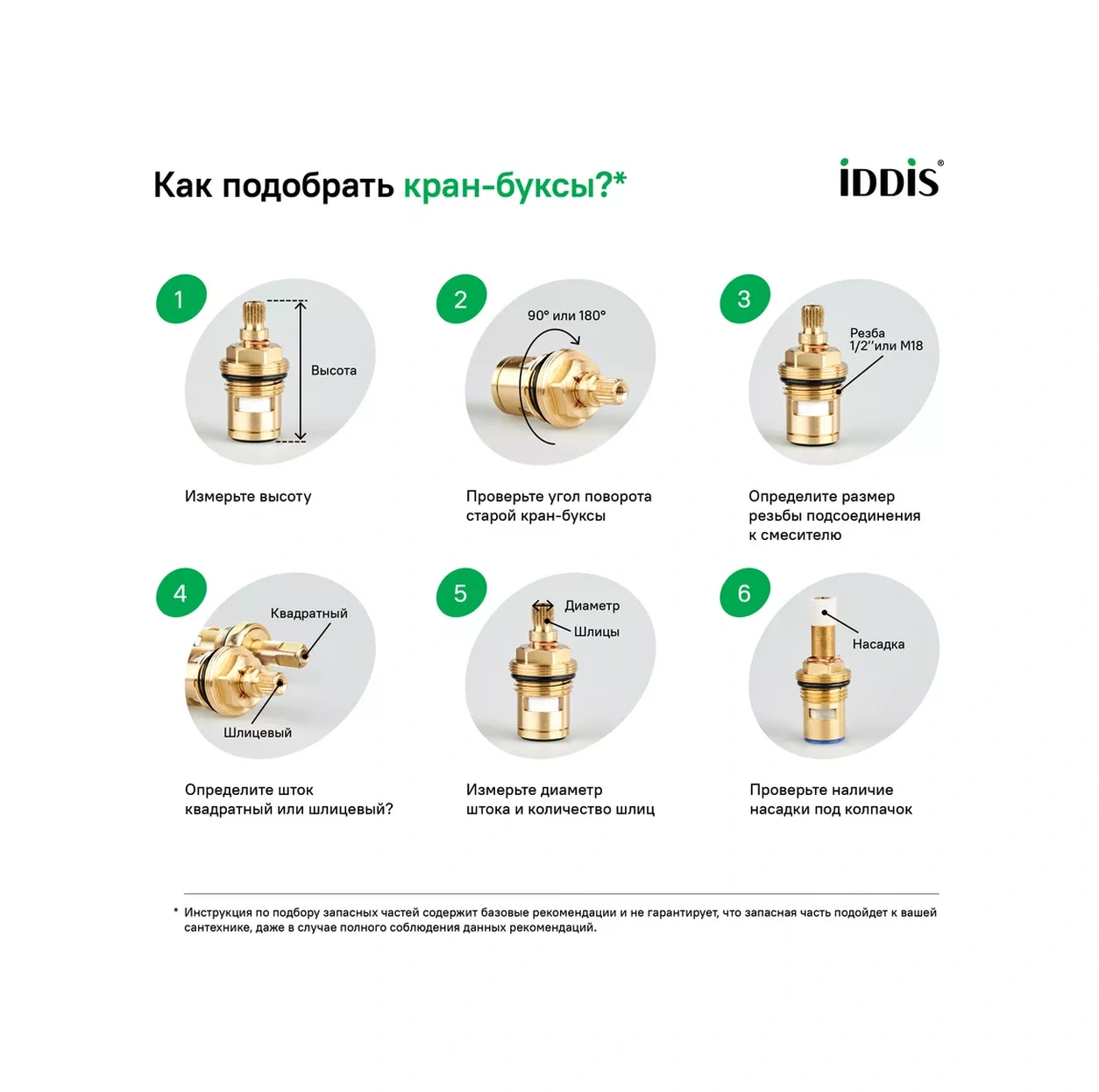 Iddıs Seramik Vana Başlığı M24, 53 Mm Yükseklik 115030727 Diğer