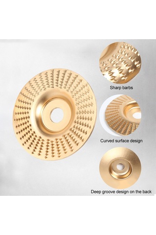 Symbee Altın Yüzeyli Ahşap Zımpara Diski Seti - 3'lü Paket 100mm Gümüş