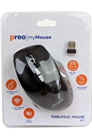 Preo M17 Kablosuz Sessiz Optik Mouse