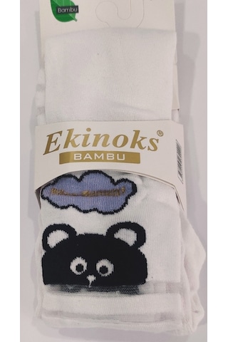 Ekinoks Kız Çocuk Beyaz Külotlu Çorap Beyaz (524894490)