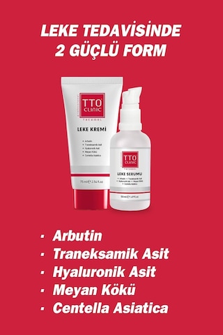 Tto Clınıc Leke Kremi 75ml + Leke Serumu 50ml