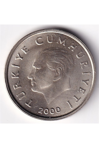 50.000 Lira 2000 Çil Eski Madeni Para