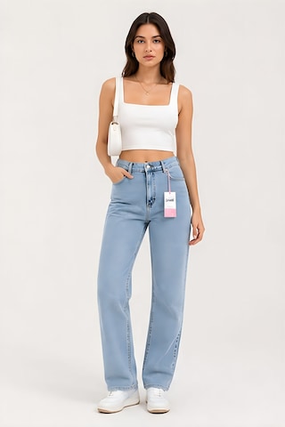 Lili Woman Kadın Açık Mavi Straight Fit Dame Palazzo Pantolon E.2026