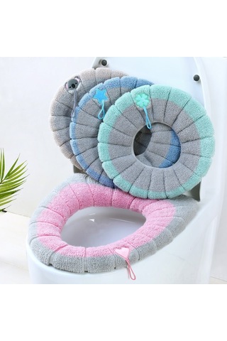 Xindoker Güçlü Elastik Banyo Tuvaleti Döşemesi - O/u/v Tipi Ev Kullanıma Uygun - Yıkama Kolay - Kışlık Konforlu - Kuzey Avrupa Pembe Pembe