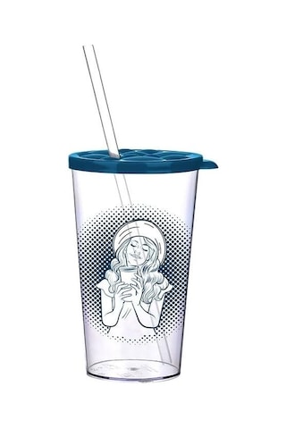 Limonlu Milkshake Baloncuklu Bardak, 700 Ml Kapasite Çok Renkli