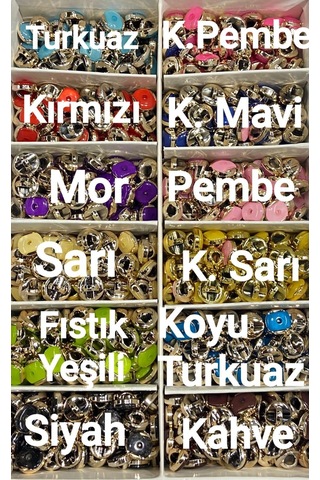 Bebek Düğmesi / Metalize Plastik Düğme / 1,2 Cm / 10 Adet /02728 / - Koyu Turkuaz