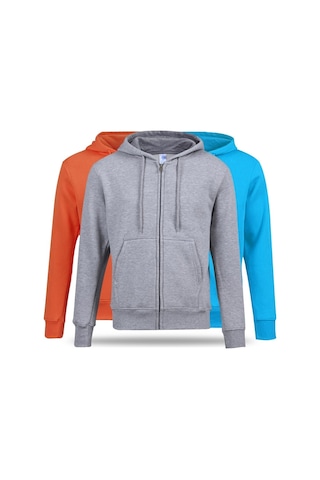 Outdoor Kışlık Kapüşonlu Fermuarlı Polar Hırka 001