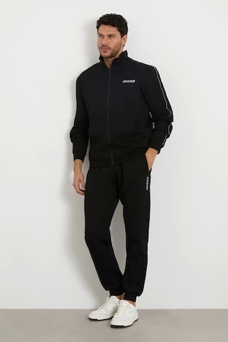 Guess Erkek Yanı Logolu Jogger Pantolon Siyah