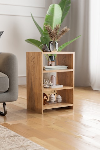 4 Raflı Komodin Yatak Odası Yanı Komodin Bölmeli Komodin Çam