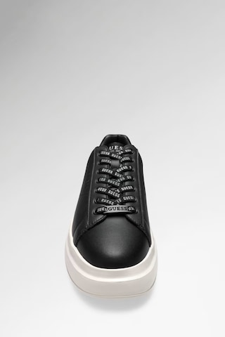 Guess Elba Deri Karışımlı Erkek Sneaker Ayakkabı Fmpvıbsue12 Siyah