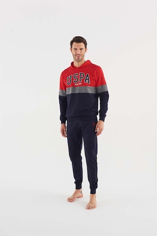 U.S. POLO Assn. Erkek Kırmızı Pijama Takımı 18602 Kırmızı