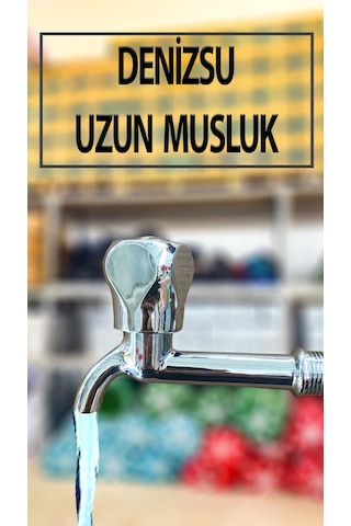 1/2'' Uzun Tip Musluk Lavabo Evye Bahçe Dış Mekan Uyumlu