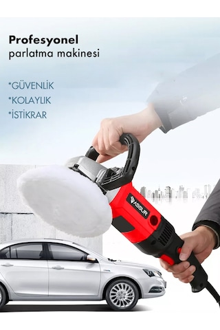 Assur 1200w Polisaj Makinesi Devir Ayarlı 180mm Pasta Cila-2577