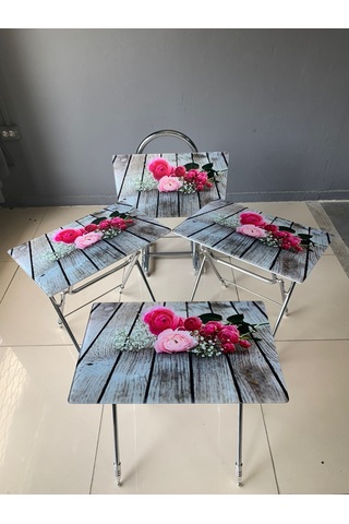 Camlı Çanta Sehpa, Sehpa, Zigon, 4lü Zigon, Çanta Sehpa,4lü Sehpa