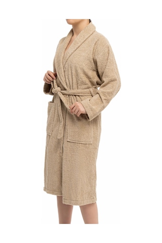Soley Minerva Extra Yumuşak %100 Pamuk Kadın / Erkek Unisex Bornoz Kahve