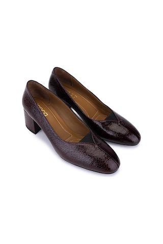 Tamer Tanca Kadın Hakiki Deri Bordo Klasik Ayakkabı 1135 06101 Bn Ayk Sk25-26 Bordo Bordo