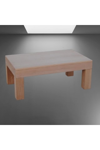 Orta Sehpa KÜT Model Ahşap Kayın Ayak Mdf HAM Tabla Kutu içinde sevk El Yapım