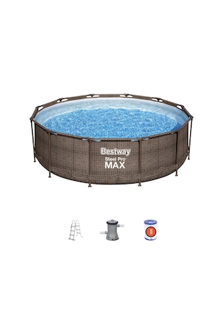 Bestway 56709 Steel Pro Max Yer Üstü Prefabrik Havuz Seti 3,66 M X 1,00 M