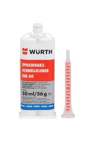 Würth Çift Komponentli Epoksi Reçine Hızlı Yapıştırıcı 50ml