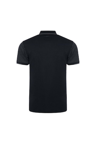 Beşiktaş Lisanslı Lazer Baskılı Polo Yaka Siyah Spor T-shirt SIYAH