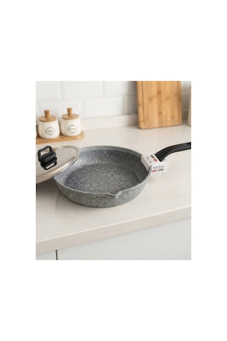 Khor Balık Tavası Kapaklı 34 Cm Gri